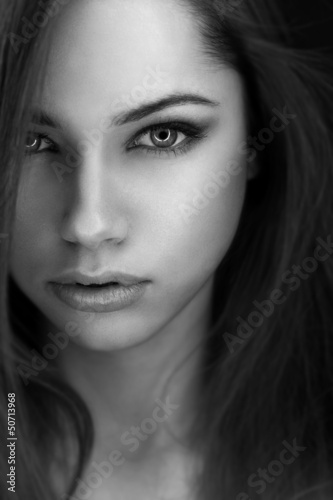 Photo: Young extraterrestrial woman's portret Young extraterrestrial woman's portret