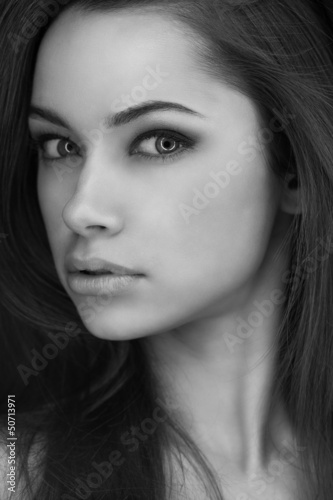 Photo: Young extraterrestrial woman's portret Young extraterrestrial woman's portret