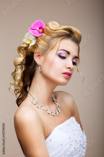 Photo: Sophistication. Affectionate Woman in Reverie. Natural Beauty Sophistication. Affectionate Woman in Reverie. Natural Beauty