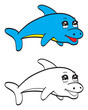 Cute dolphin