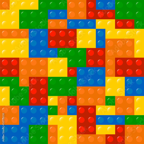 Vector: Colored Building Blocks Colored Building Blocks