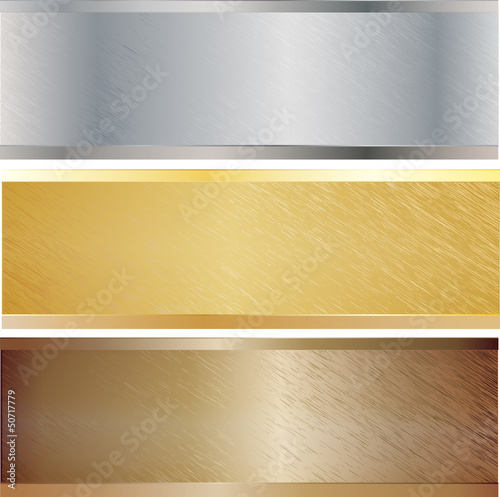 Vector: Metal texture set. Vector illustration. Metal texture set. Vector illustration.