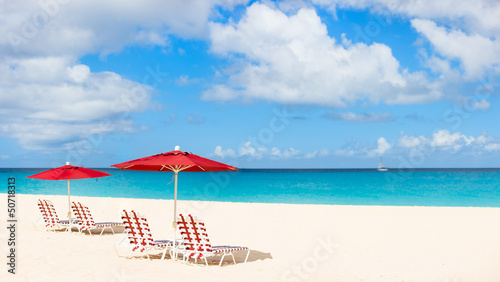 Photo: Panorama of a beautiful Caribbean beach Panorama of a beautiful Caribbean beach