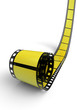 Illustration: Blanko Filmrolle Gelb Schwarz 05 Blanko Filmrolle Gelb Schwarz 05
