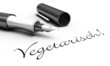 Vegetarisch! - Schrift Konzept