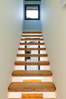 Interior of stylish modern house, view of the stairs