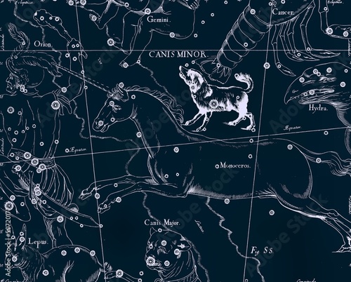 Photo: Constellation vintage map Constellation vintage map