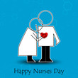 International nurse day concept with illustration of a nurse