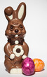 Osterhase Schokolade bunte Eier