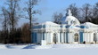 Panorama of Grotto Pavilion in Pushkin, St. Petersburg, Russia
