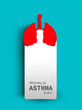 World Asthma Day background.
