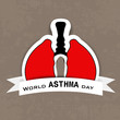 World Asthma Day background.