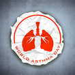 World Asthma Day background.