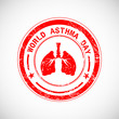 World Asthma Day background.