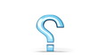 3D question mark spinning around in looping circle