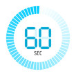 Vektor: timer rund 60 sec I timer rund 60 sec I