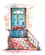 entrance to house