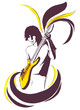 Illustration: guitarist guitarist