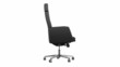 Video: modern black office chair loop rotate on white background modern black office chair loop rotate on white background