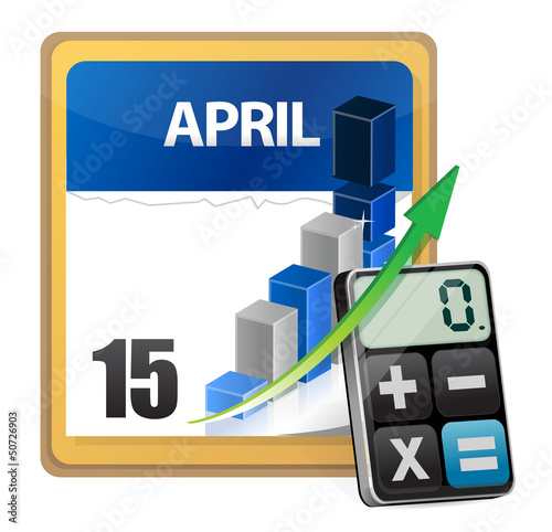 Illustration: taxes and modern calculator taxes and modern calculator