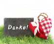 Danke! Kreidetafel mit Herz