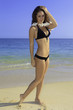 beautiful teenager in bikini