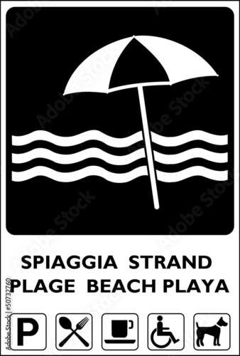 Vector: CARTELLO INDICATORE SPIAGGIA E SERVIZI CARTELLO INDICATORE SPIAGGIA E SERVIZI