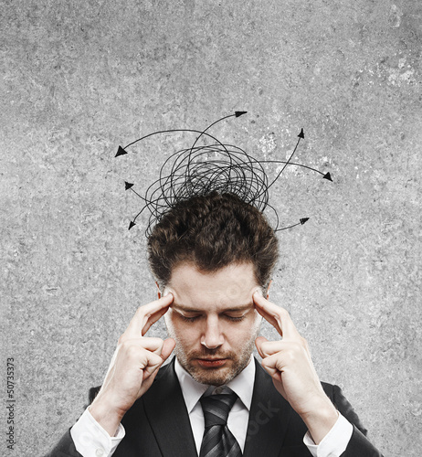 Photo: man thinking man thinking