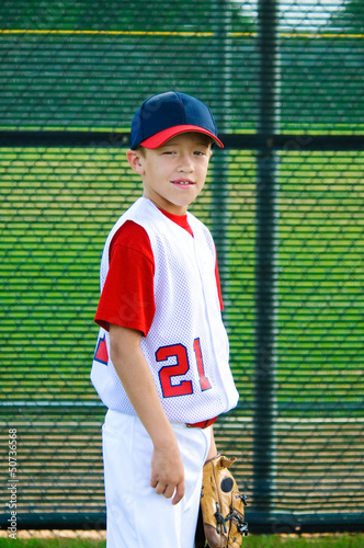 Photo: Youth baseball portrait Youth baseball portrait