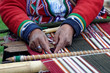weaving in peru