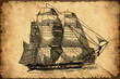 Retroplakat - Schiff
