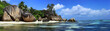 panorama sur jagon bleu des seychelles