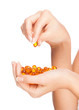 Photo: Woman hands with pillls Woman hands with pillls