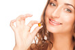 Woman with pill