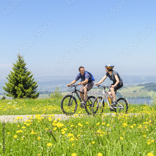 Photo: Mountainbiker im Allgäu Mountainbiker im Allgäu