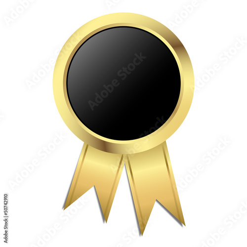 Vector: Vorlage Gütesiegel - gold mit schwarz Vorlage Gütesiegel - gold mit schwarz