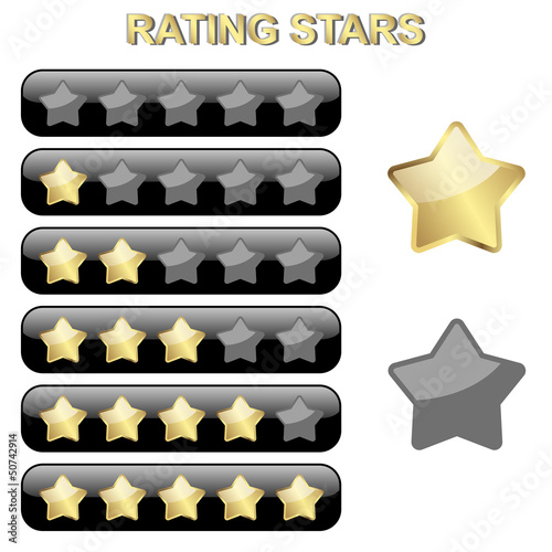Vector: Rating Stars - 0 bis 5 Rating Stars - 0 bis 5