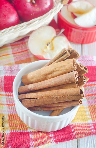 Photo: cinnamon and apples cinnamon and apples