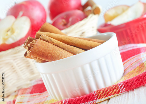 Photo: cinnamon and apples cinnamon and apples