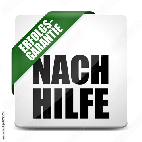 Vector: button eckig nachhilfe I button eckig nachhilfe I