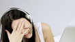 Video: Beautiful woman having fun chatting on computer Beautiful woman having fun chatting on computer