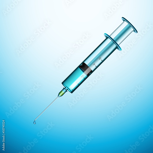 Vector: Medical syringe Medical syringe