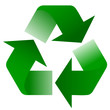 Recycling-Symbol. Green World
