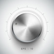 Technology music button (volume settings, sound control knob)