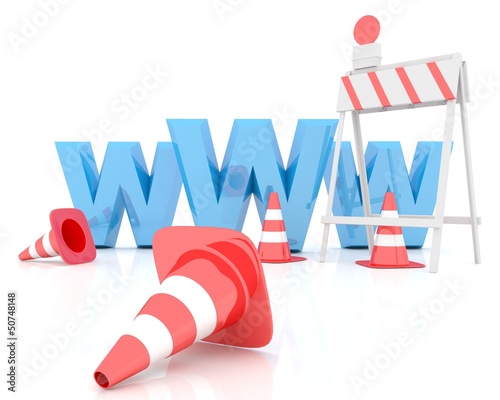 Illustration: 3-d Visualization Web-design Concept 3-d Visualization Web-design Concept