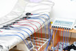 Modern doctors using electrostimulation equipment