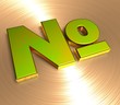 3D Goldzeichen II - Nummerierung