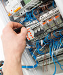 Hand of an electrician