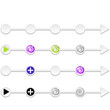 abstract arrows with bubble
