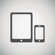 Vektor: Tablet and mobile phone icon Tablet and mobile phone icon